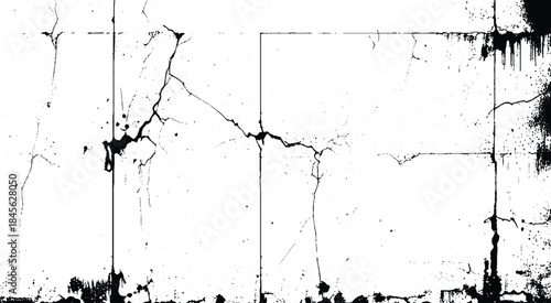 Crack in the Wall stock photo