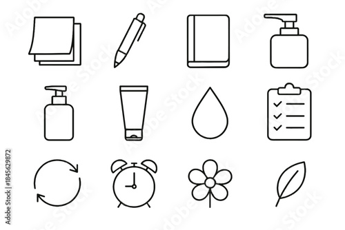 Tube stack droplet steps bottle arrow vector accent skincare icon icons circular