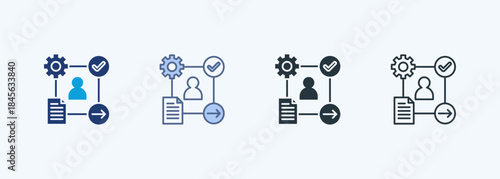 Pdca Multiple Style Icon Collection