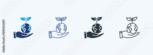 Sustainability Multiple Style Icon Collection