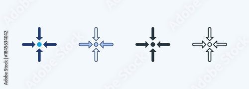 Alignment Multiple Style Icon Collection