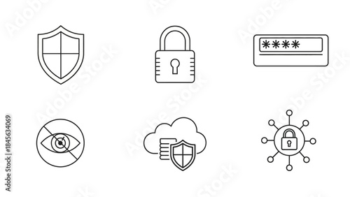 User Interface and Settings Icons Set for Web and Mobile App Design