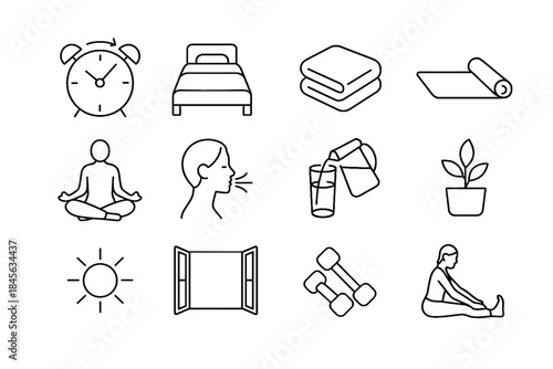 Analog refill reset icon icons routine tidy folded vector figure indoor alarm