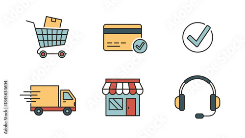 User Interface and Settings Icons Set for Web and Mobile App Design