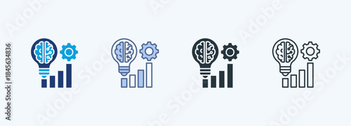 Business Intelligence Multiple Style Icon Collection