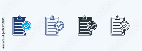 Checklist Multiple Style Icon Collection