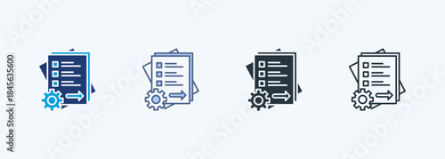 Lean Principles Multiple Style Icon Collection