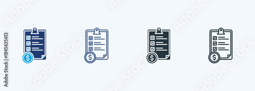 Business Evaluation Multiple Style Icon Collection
