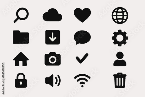 Text vector no iconic chinese icon speech marks typography simplicity letters simple