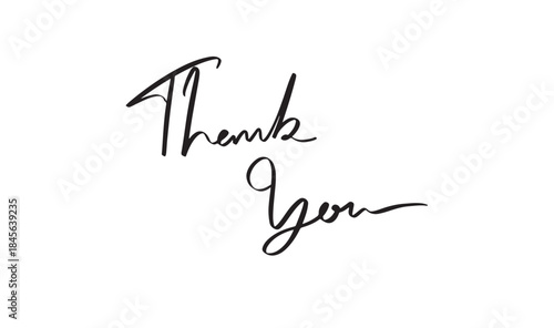 Thank you text font calligraphy hand written lettering script black color object icon thank you thanksgiving greeting card gratitude grateful business positive thank you happy communication thank you 