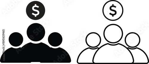 Mutual funds icon. Finance and wealth management signs. Investment portfolio symbols. Banking and asset symbol
