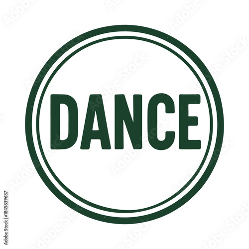 dance icon logo seal vector on white background
Vector stamp icon