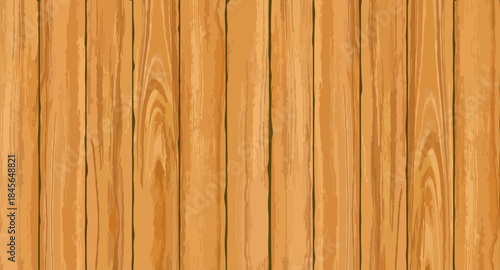 Light brown natural wood grain pattern. Ideal rustic wall or floor surface backdrop. Full vector.