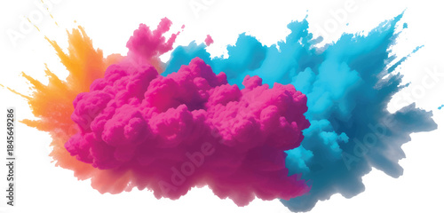 Creative Abstract Watercolor Splash Art with Colorful Paint Stains Isolated on White for Posters Banners and Digital Use