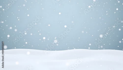 Wallpaper Mural Serene snowfall over blanketed landscape, winter tranquility Torontodigital.ca