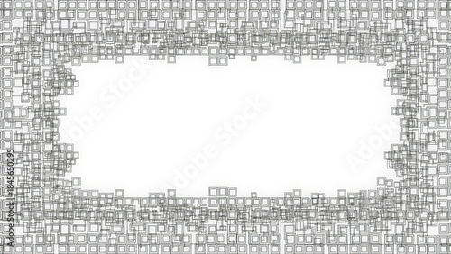 Abstract Geometric Frame with White Copy Space.