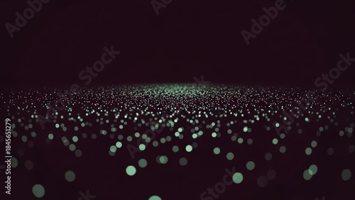 Abstract Dark Background with Sparkling Bokeh Lights and Subtle Glow.