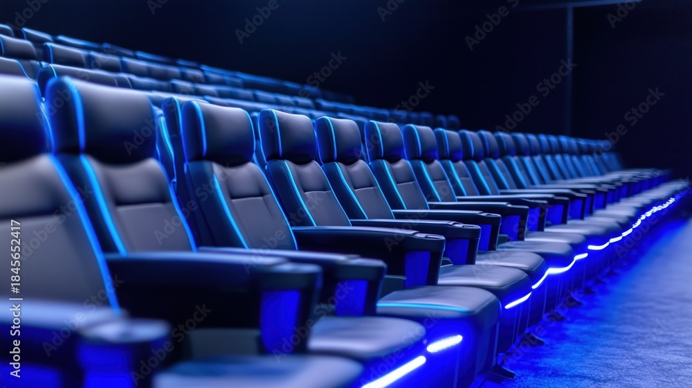 Fototapeta premium Modern Cinema Seating Arrangement