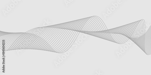 Abstract vector background with black wavy lines. EPS10