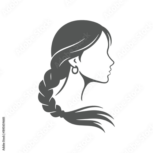 Female Hair Style Design Illustration