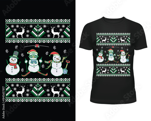 Christmas T-shirt Design, Christmas is the most wonderful time for you and your family