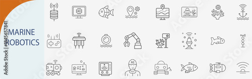 marine robotics underwater exploration minimal line vector set