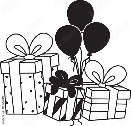 gift boxes with bows