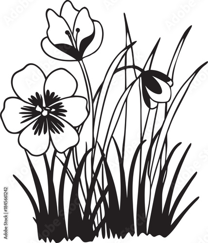 vector illustration of a flower