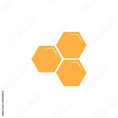 bee honeycomb icon set. Honey comb cartoon. Natural food. honeycomb pattern. Honey symbol. Beehive sign