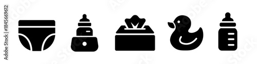 baby care icon. baby kit icon