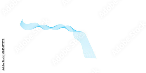 Abstract colorful wave element for design. Digital frequency track equalizer. Stylized line art background.Vector illustration