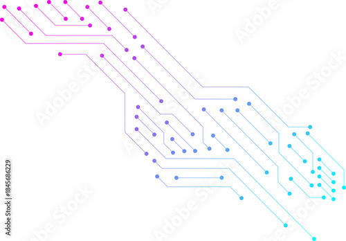 Technology Printed Circuit Board (PCB) Background. Motherboard, CPU, Processor and Artificial Intelligence Concept. Digital Microchip Semiconductor