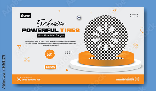 Modern Tire Sale Social Media Post Design.
Vehicle Tire Service Advertising Flyer.
Automotive Tire Discount Promotion Design.
Car Service & Tire Sale Marketing Template.