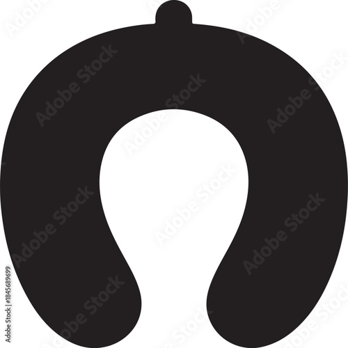 Neck Pillow for Travel Comfort: A sleek, minimalist rendering of a travel neck pillow, offering a promise of comfort and relaxation for journeys far and wide.