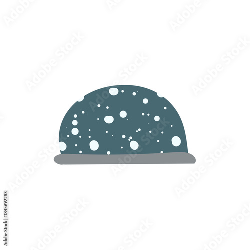 Christmas snow globe gift with falling snowflakes, magical and decorative holiday keepsake.