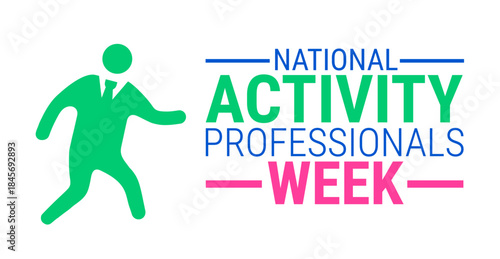 national activity professionals week background, banner, card or poster design template is observed every year during January, to raise awareness about the mission. Vector illustration.
