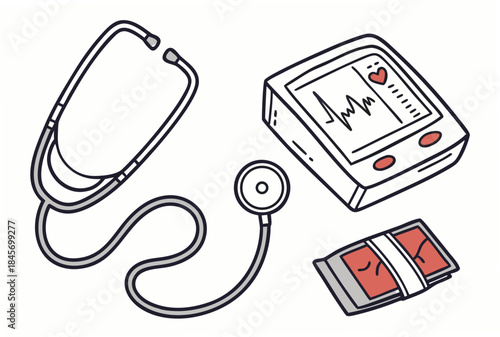 Medical Diagnostics Equipment Icon  Flat Vector  W (1) Vector Illustration