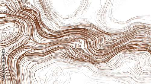 Elegant Mahogany Abstract Lines Background Vector Illustration