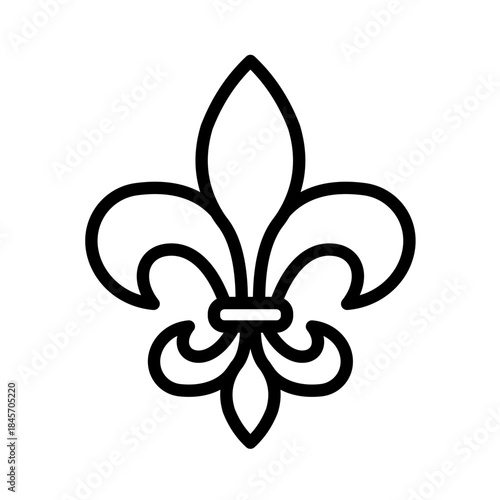 Fleur de lis heraldic  - vector icon