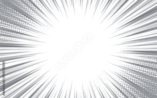 Background material used in Japanese manga. Monochrome simple effect lines