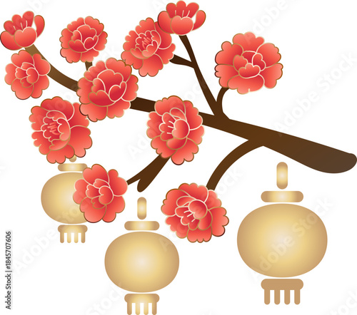 Plum Blossom Lantern Ornament