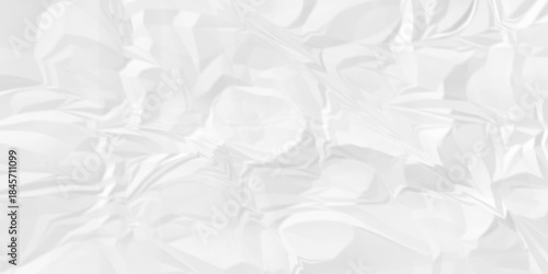 White crease billboard paper rough obsolete wrinkle. Cardboard paper white crumpled satin fabric ripped cloth decoration background