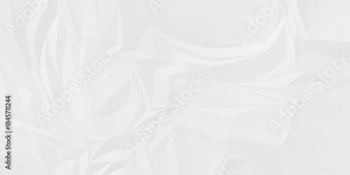 White crease billboard paper rough obsolete wrinkle. Cardboard paper white crumpled satin fabric ripped cloth decoration background