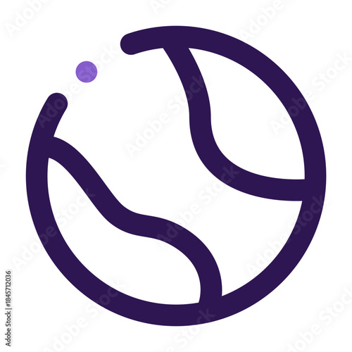 Planet Earth icon in minimal flat vector style. Global world symbol isolated on white background. Perfect for ecology, environment, sustainability, climate change, global network and international
