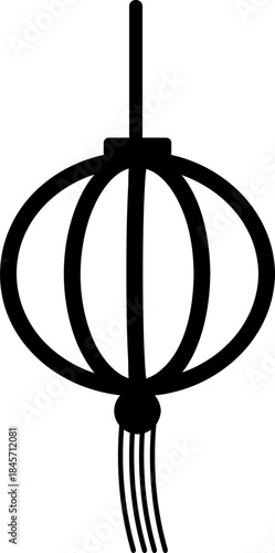 Black Hollow Lantern Frame