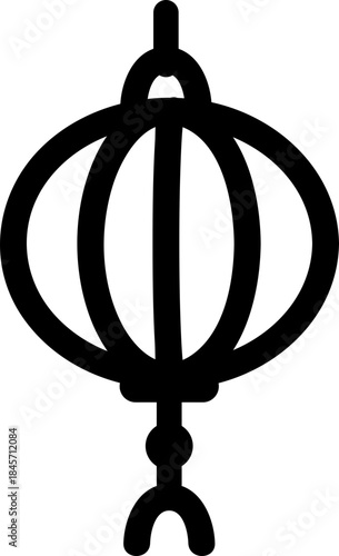 Black Classic Lantern Frame