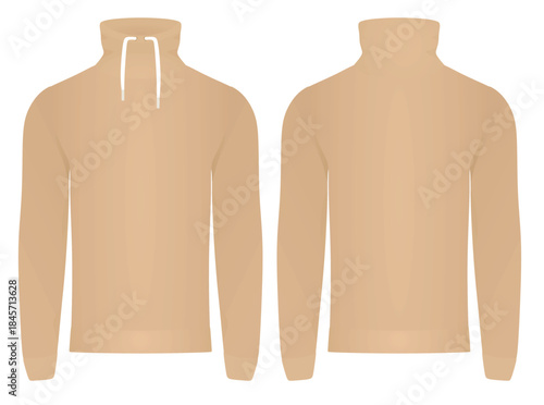 Long neck t shirt. vector illustration