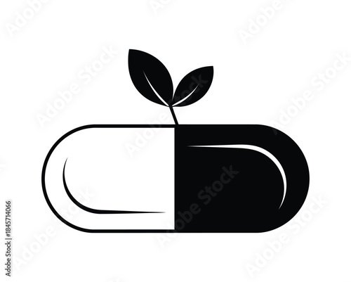 Herbal Medicine Capsule Icon