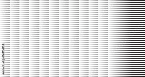 Abstract black and white striped window blinds pattern for modern design and visual interest