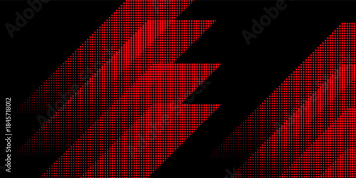 Dynamic Red Halftone Dots Background. Modern trendy design in Vector Illustration